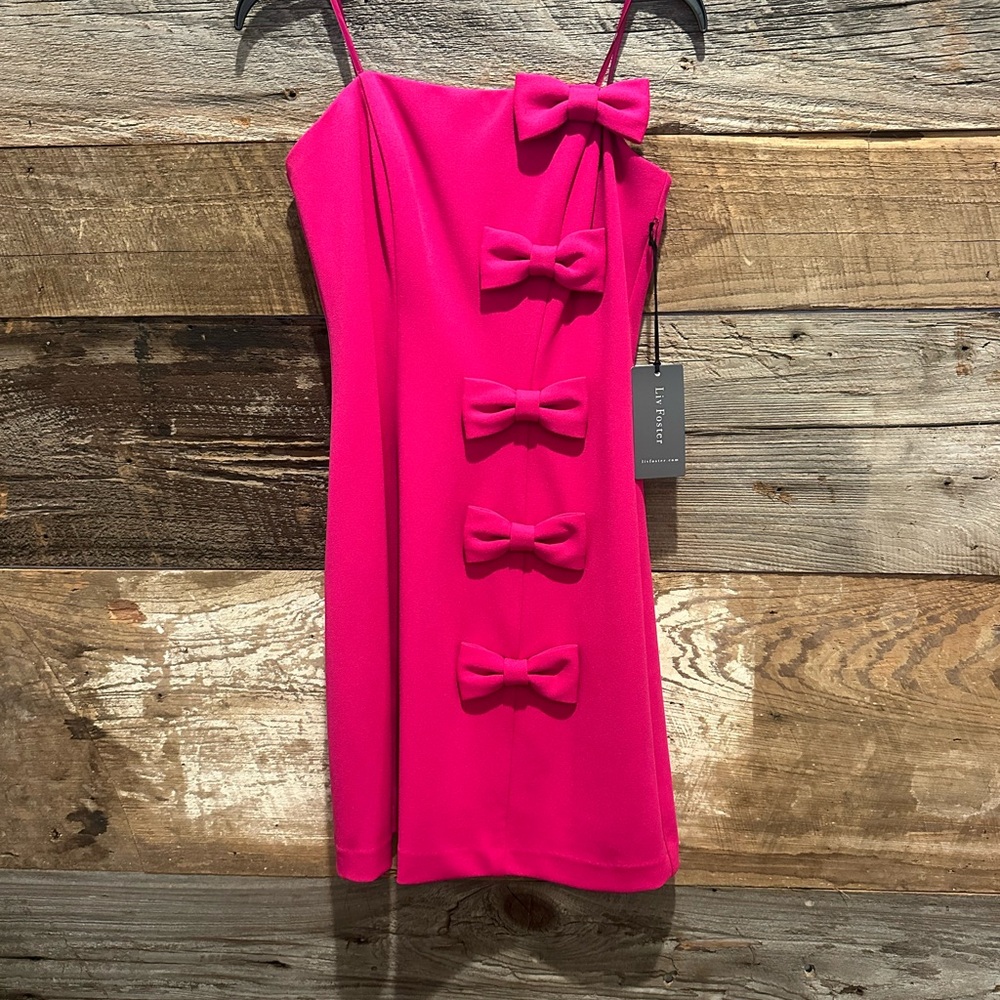 Fuchsia Dress with Bow Details